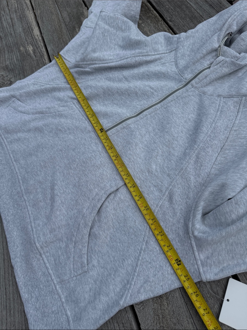 Lululemon Scuba Oversized Half Zip Hoodie Heathered Core Light Grey XL/XXL NWT - Picture 4 of 9
